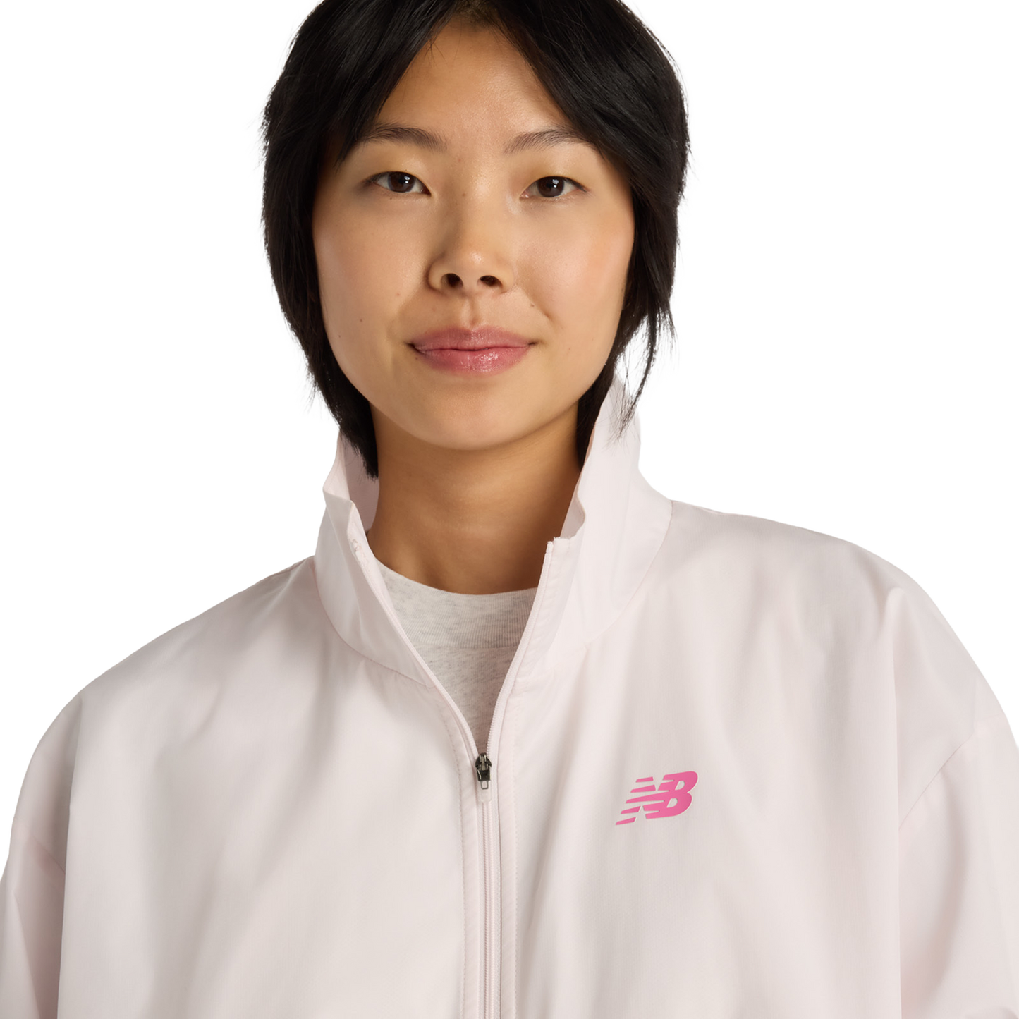 New Balance Trackside Woven Jacket - Women's - Pink Salt