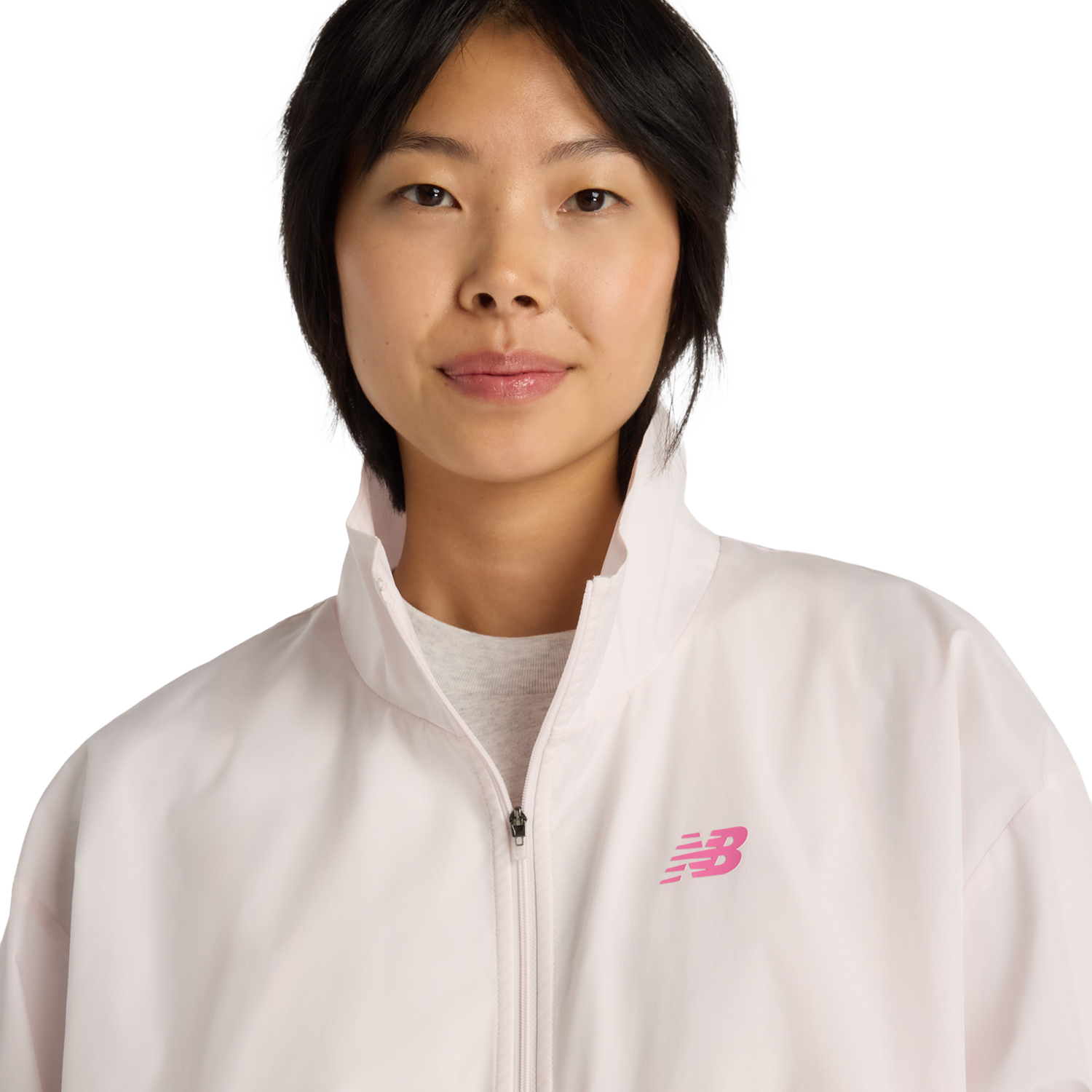 New Balance Trackside Woven Jacket - Women's - Pink Salt
