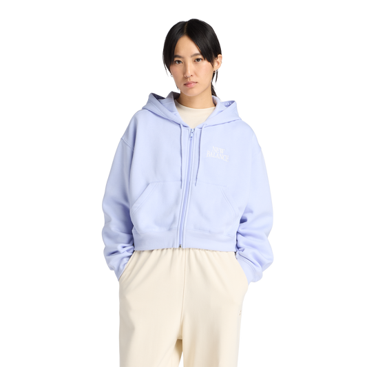 New Balance Linear Heritage Fleece Full-Zip - Women's - Daybreak/Daybreak