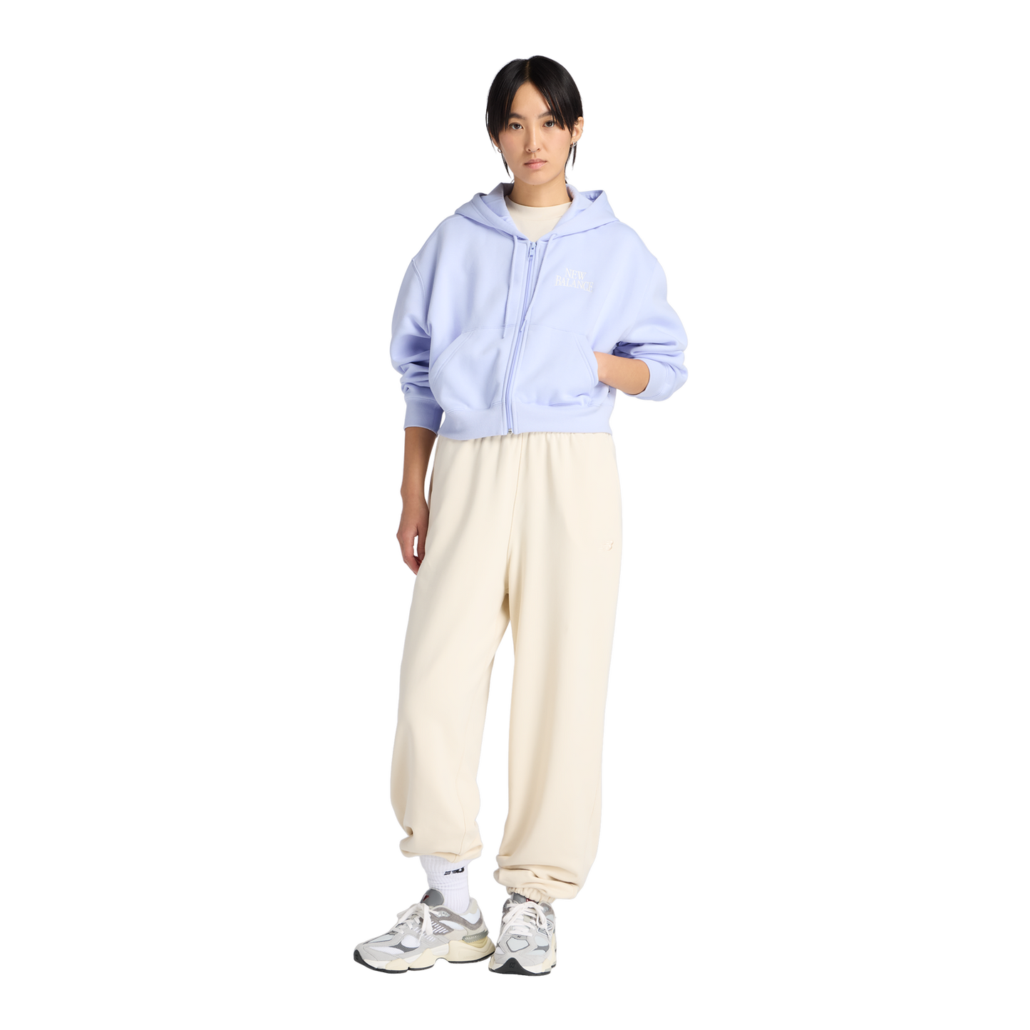 New Balance Linear Heritage Fleece Full-Zip - Women's - Daybreak/Daybreak