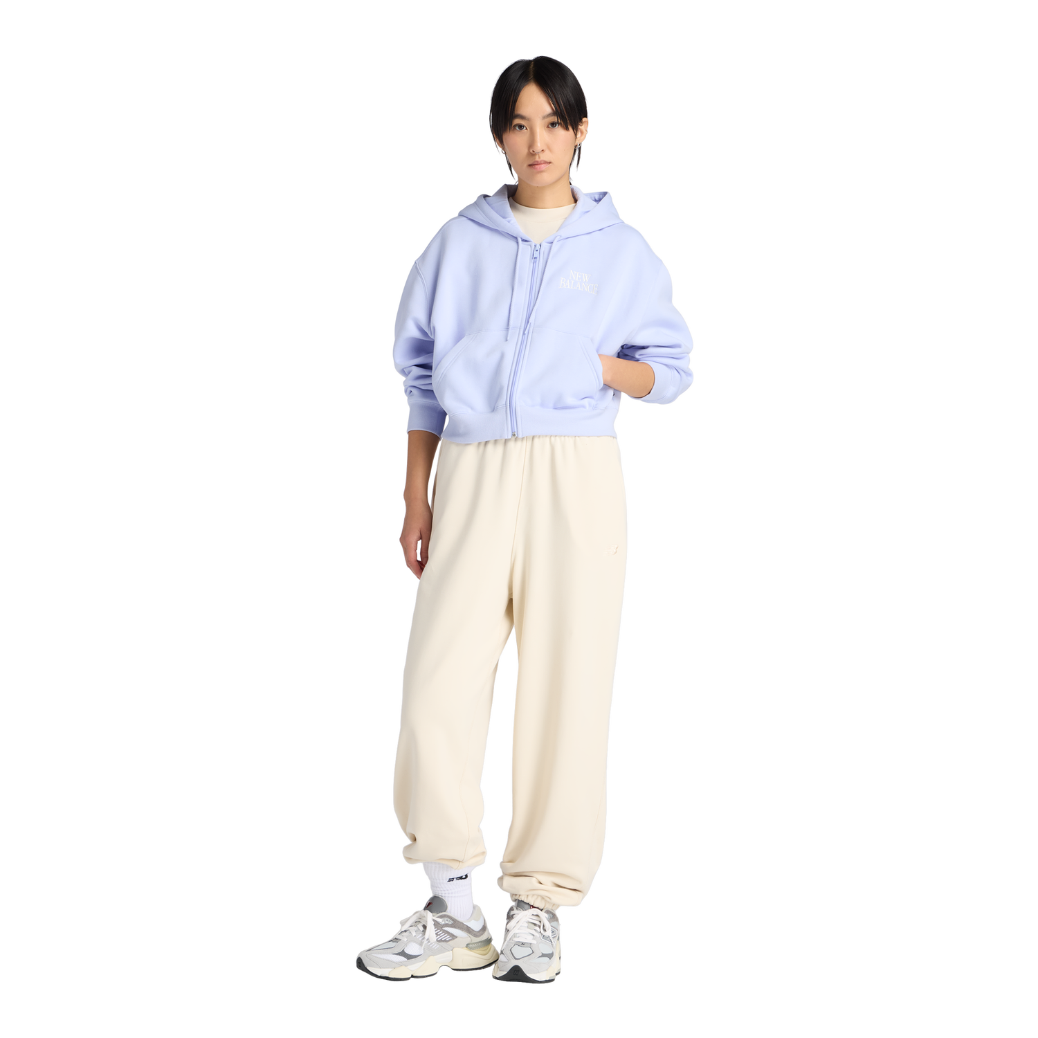 New Balance Linear Heritage Fleece Full-Zip - Women's - Daybreak/Daybreak