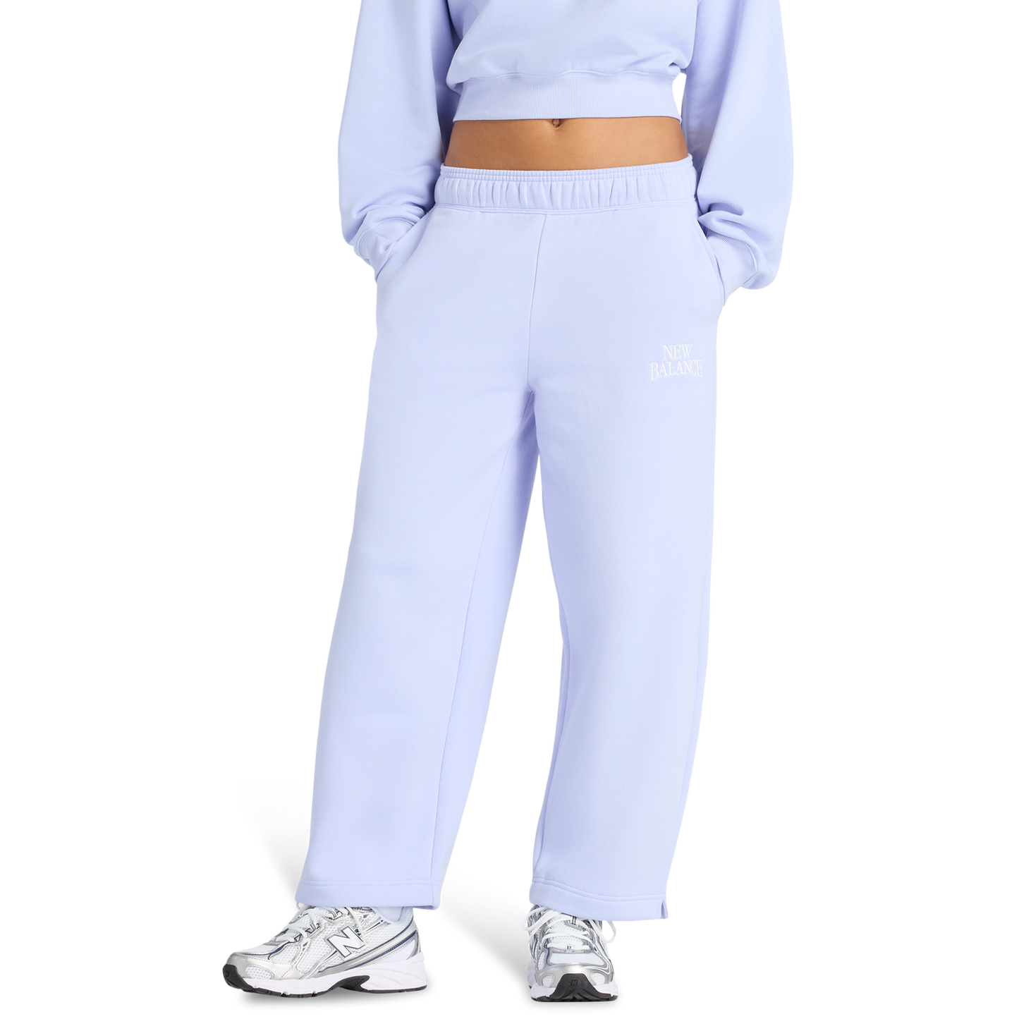 New Balance Linear Heritage Fleece Barrel Pants - Women's - Daybreak/Daybreak