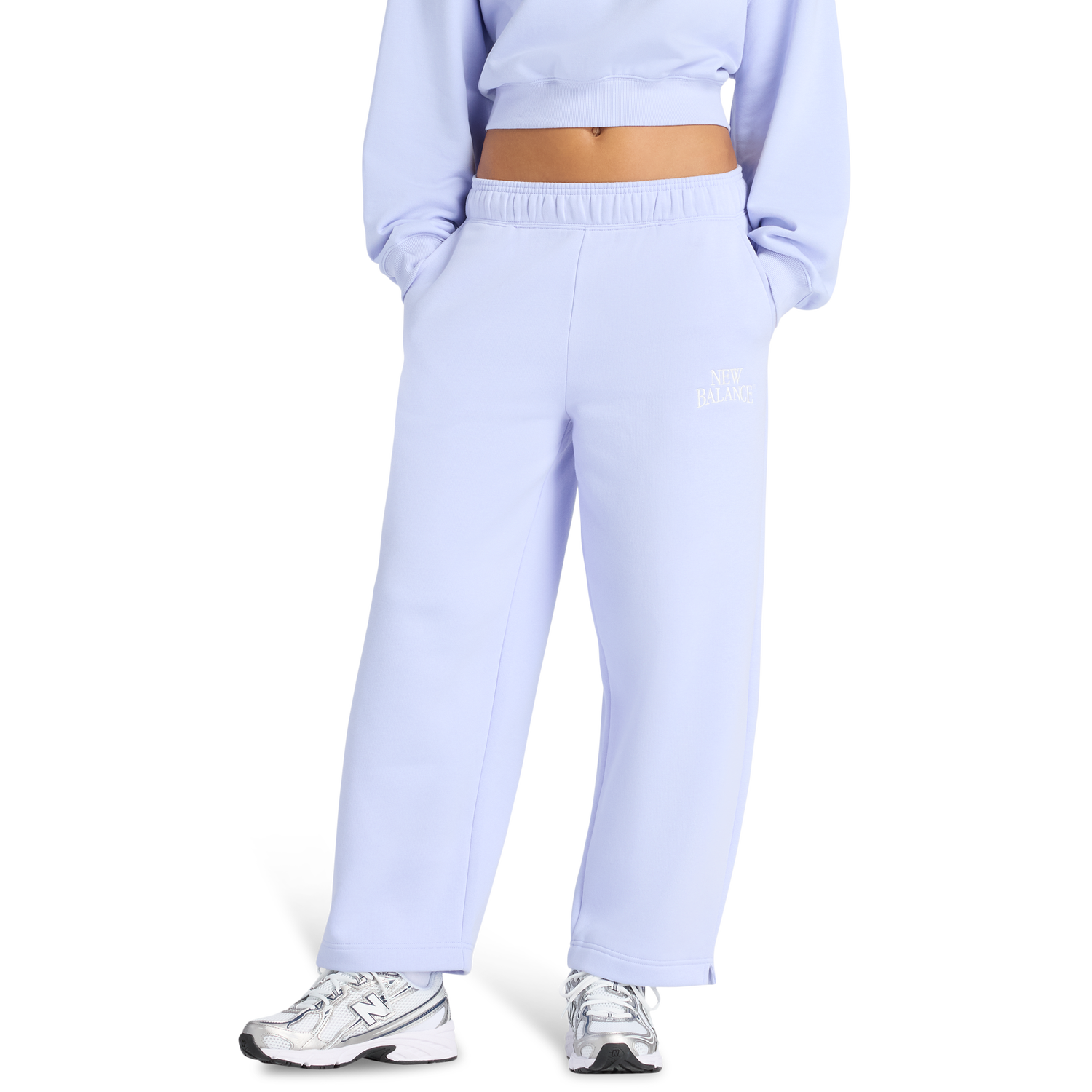 New Balance Linear Heritage Fleece Barrel Pants - Women's - Daybreak/Daybreak