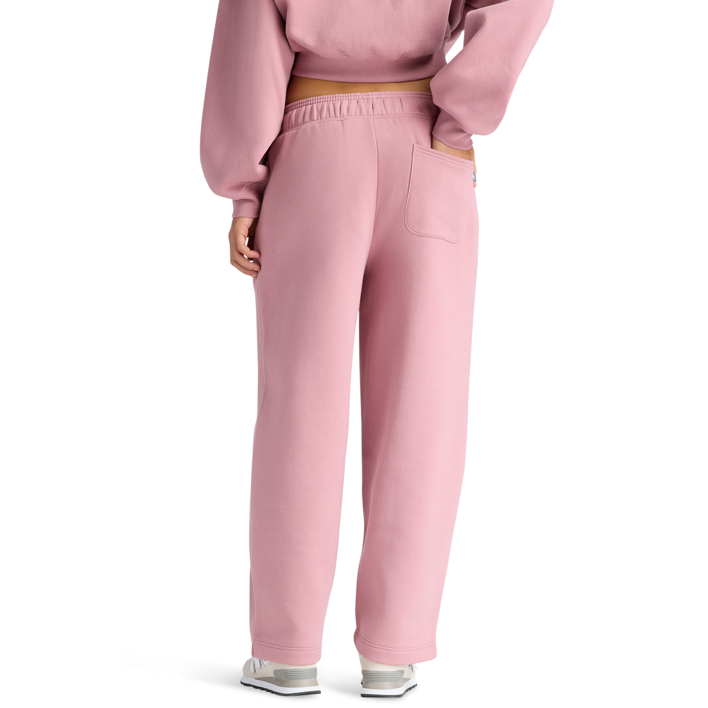 New Balance Linear Heritage Fleece Barrel Pants - Women's - Rosewood/Rosewood