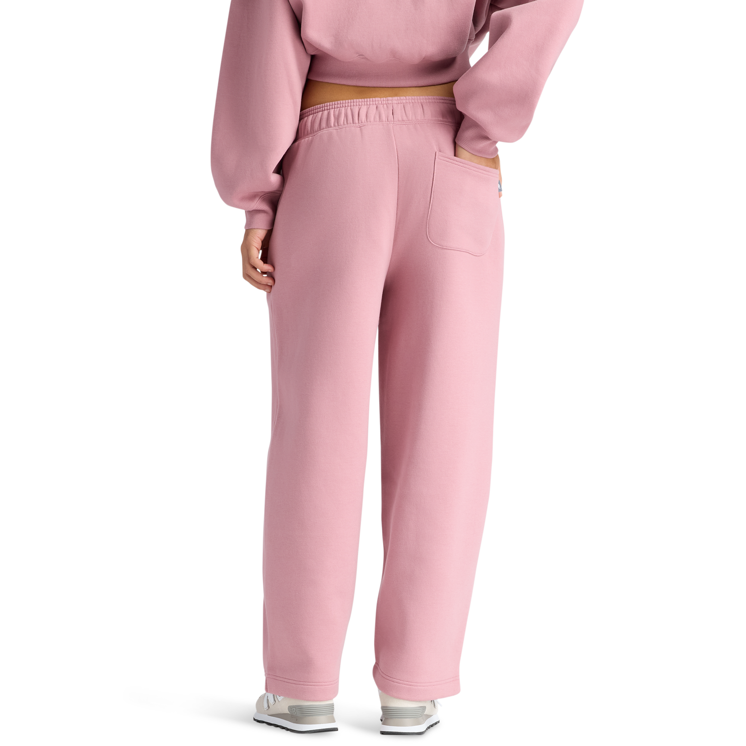 New Balance Linear Heritage Fleece Barrel Pants - Women's - Rosewood/Rosewood