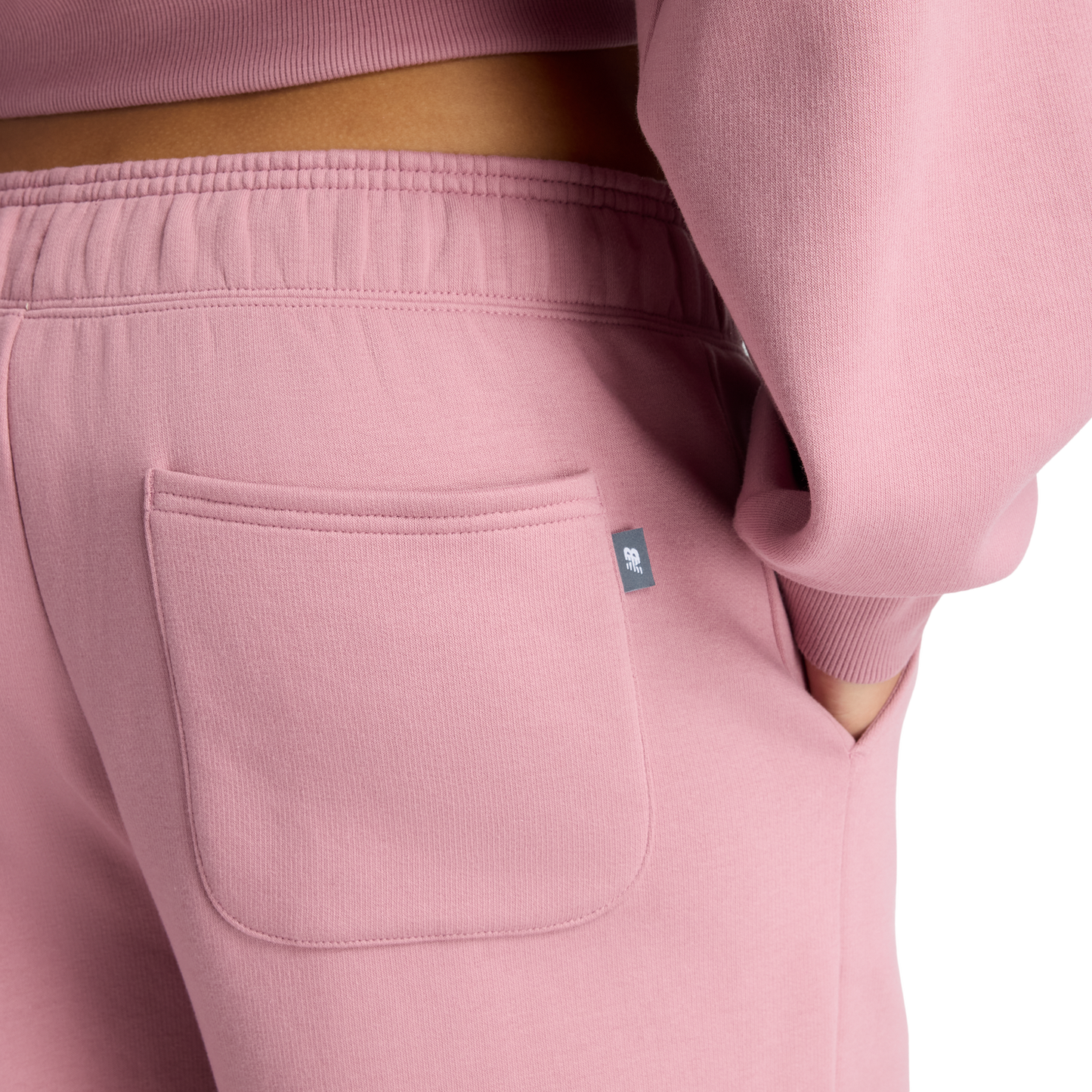 New Balance Linear Heritage Fleece Barrel Pants - Women's - Rosewood/Rosewood