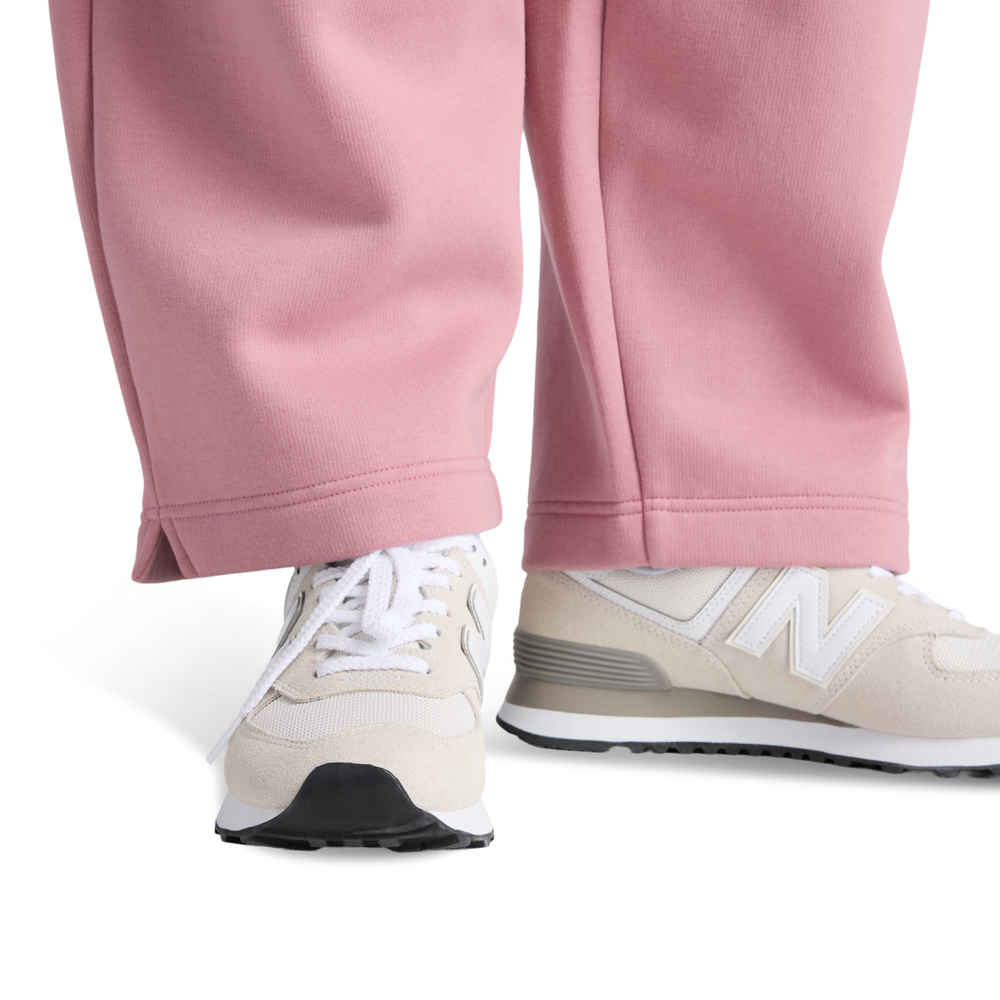 New Balance Linear Heritage Fleece Barrel Pants - Women's - Rosewood/Rosewood