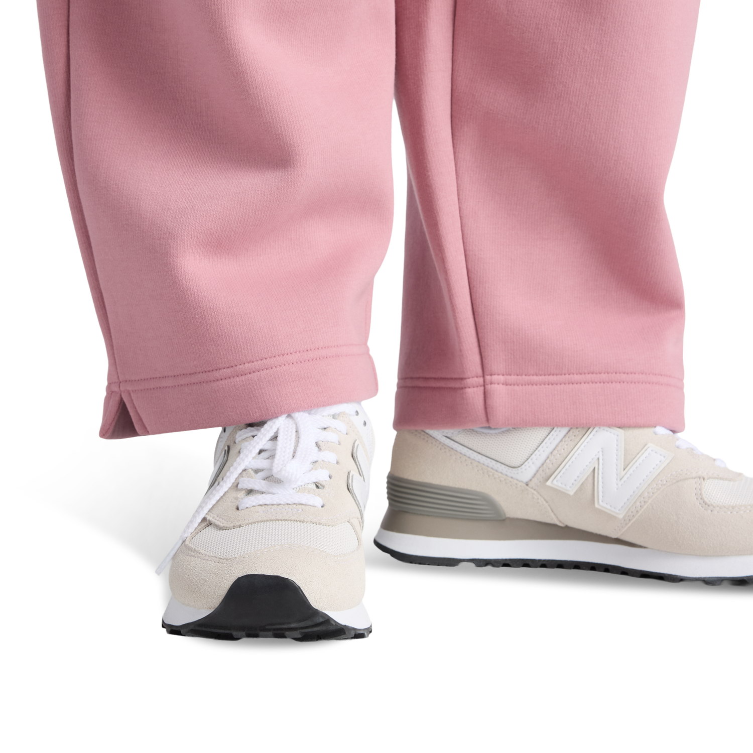 New Balance Linear Heritage Fleece Barrel Pants - Women's - Rosewood/Rosewood