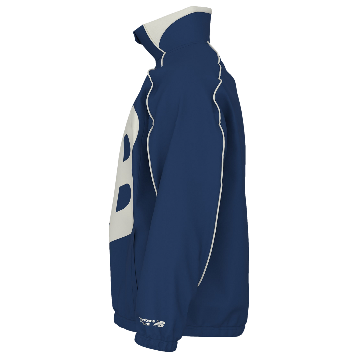 New Balance Basketball Oversized Print Woven Jacket - Men's - White/Royal