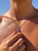 OCEAN GEMSTONE CHAIN | Silver