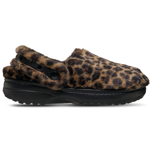 Crocs Classic Clogs Fur - Women's - Black/Brown