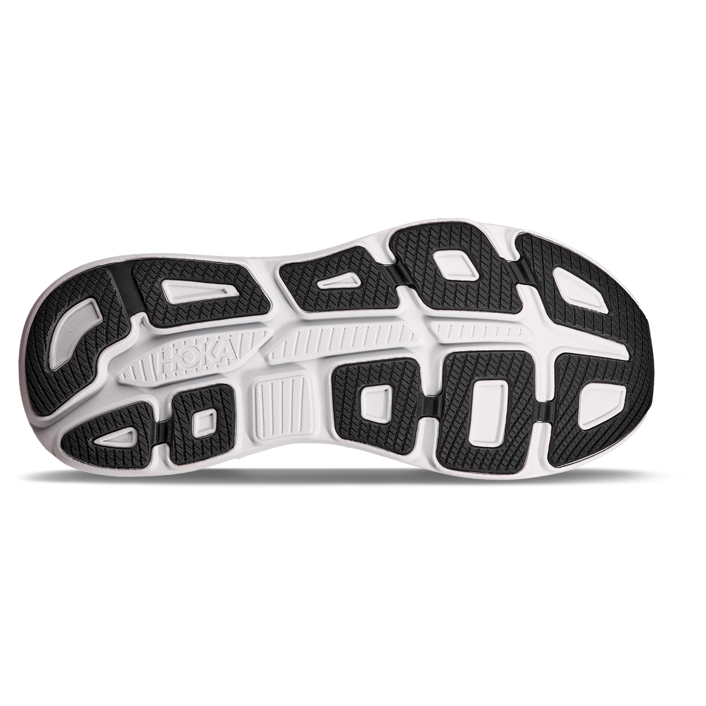 HOKA Bondi 9 - Men's - White/Grey/Black
