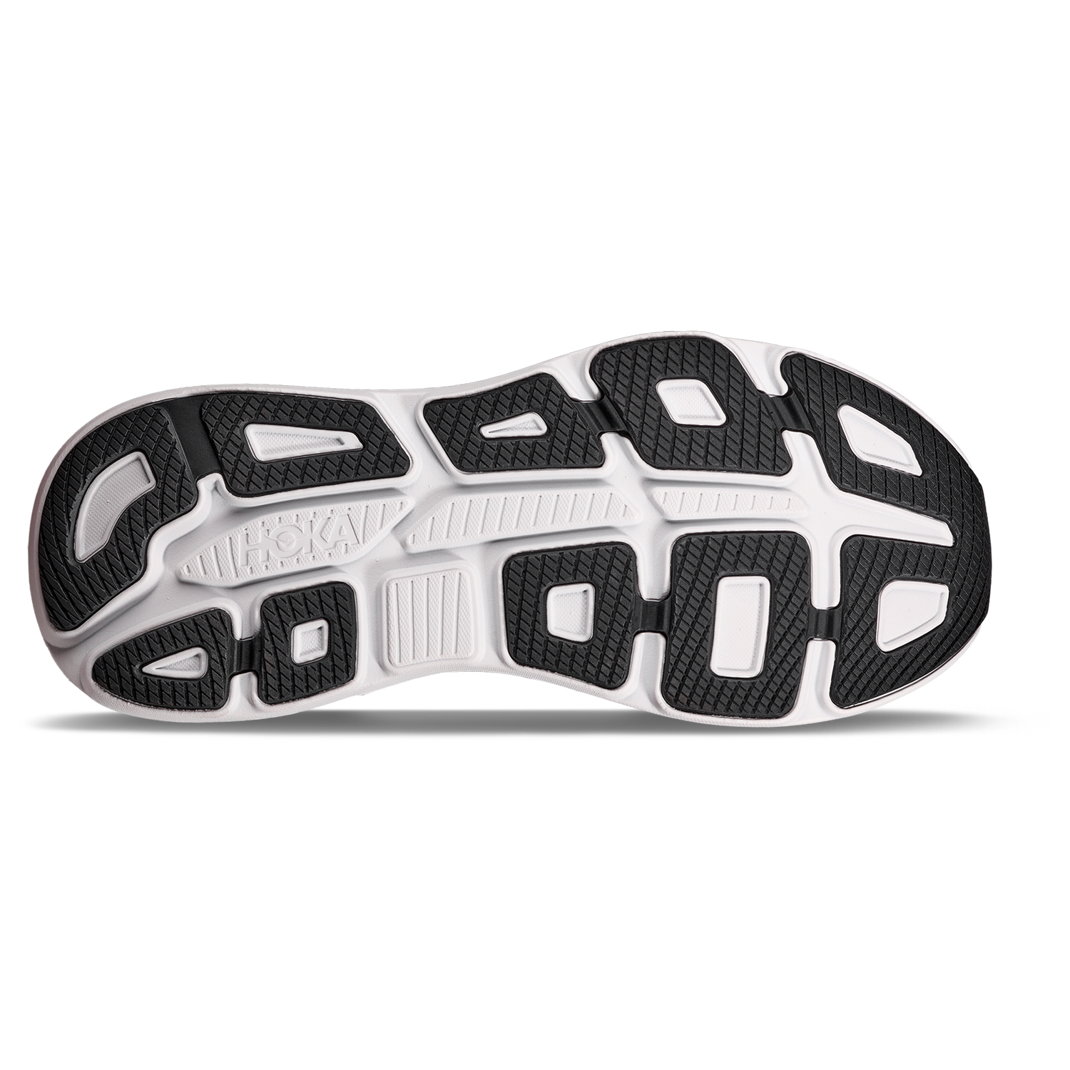 HOKA Bondi 9 - Men's - White/Grey/Black