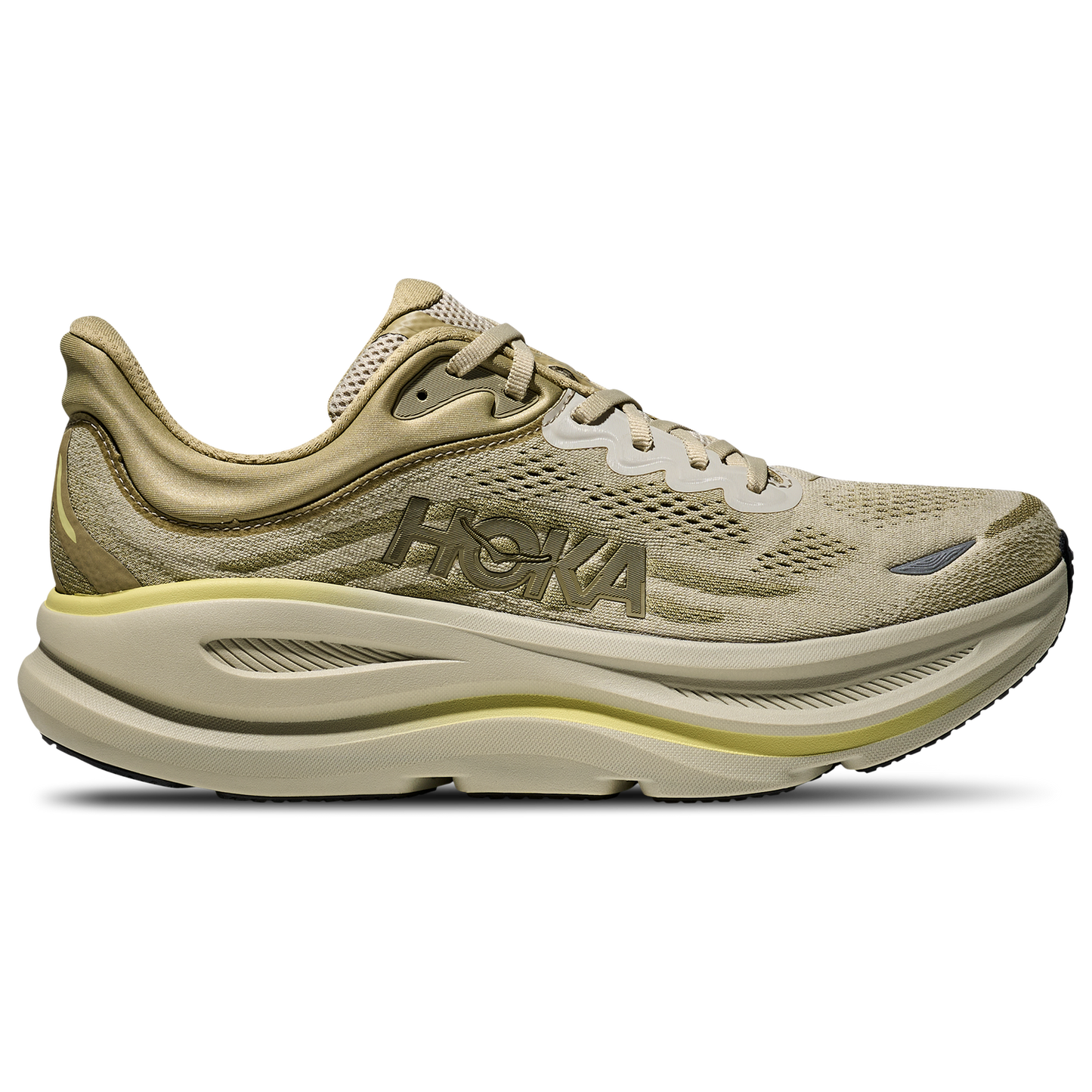 HOKA Bondi 9 - Men's - Grassland/Oyster Mushroom