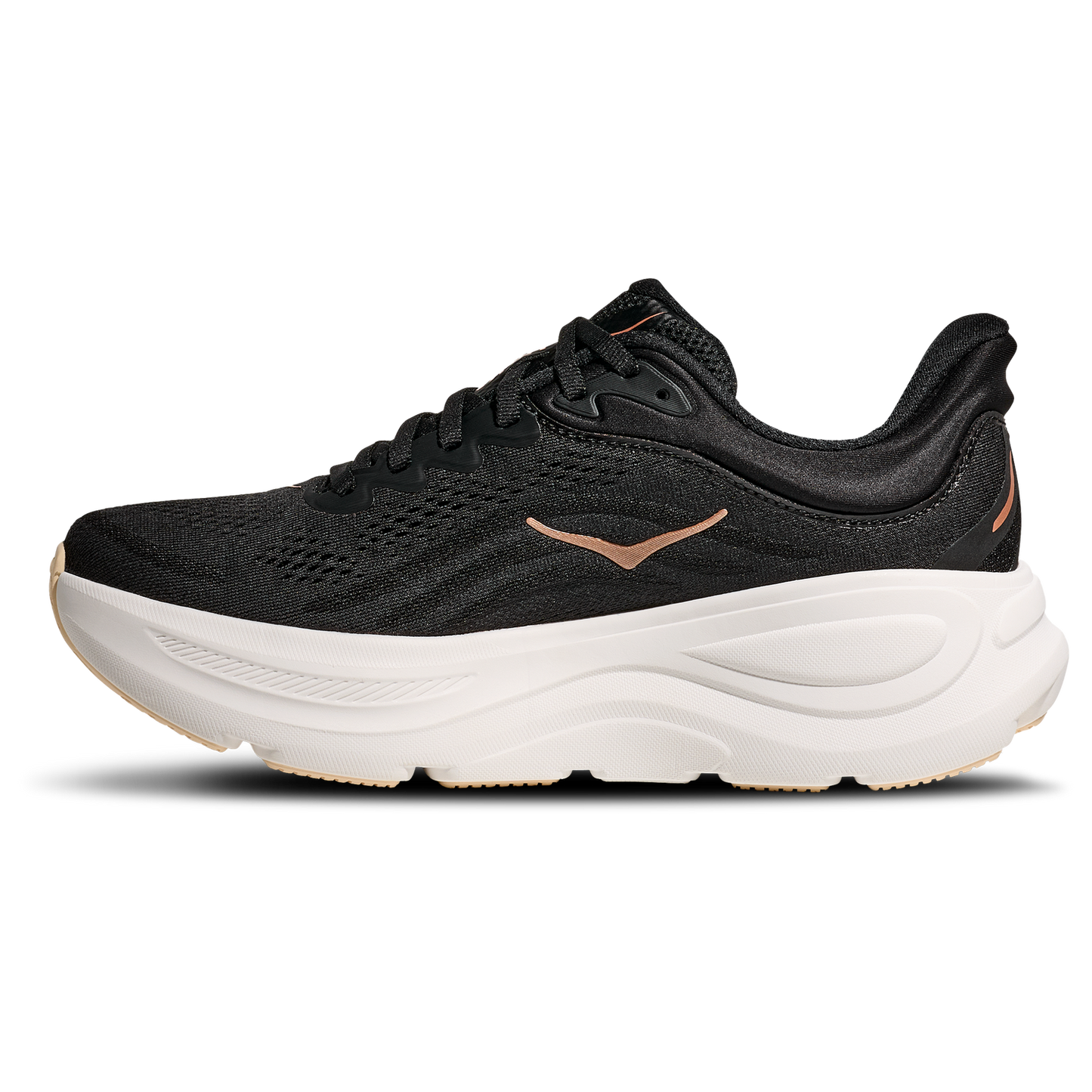 HOKA Bondi 9 - Women's - Rose Gold/White/Black