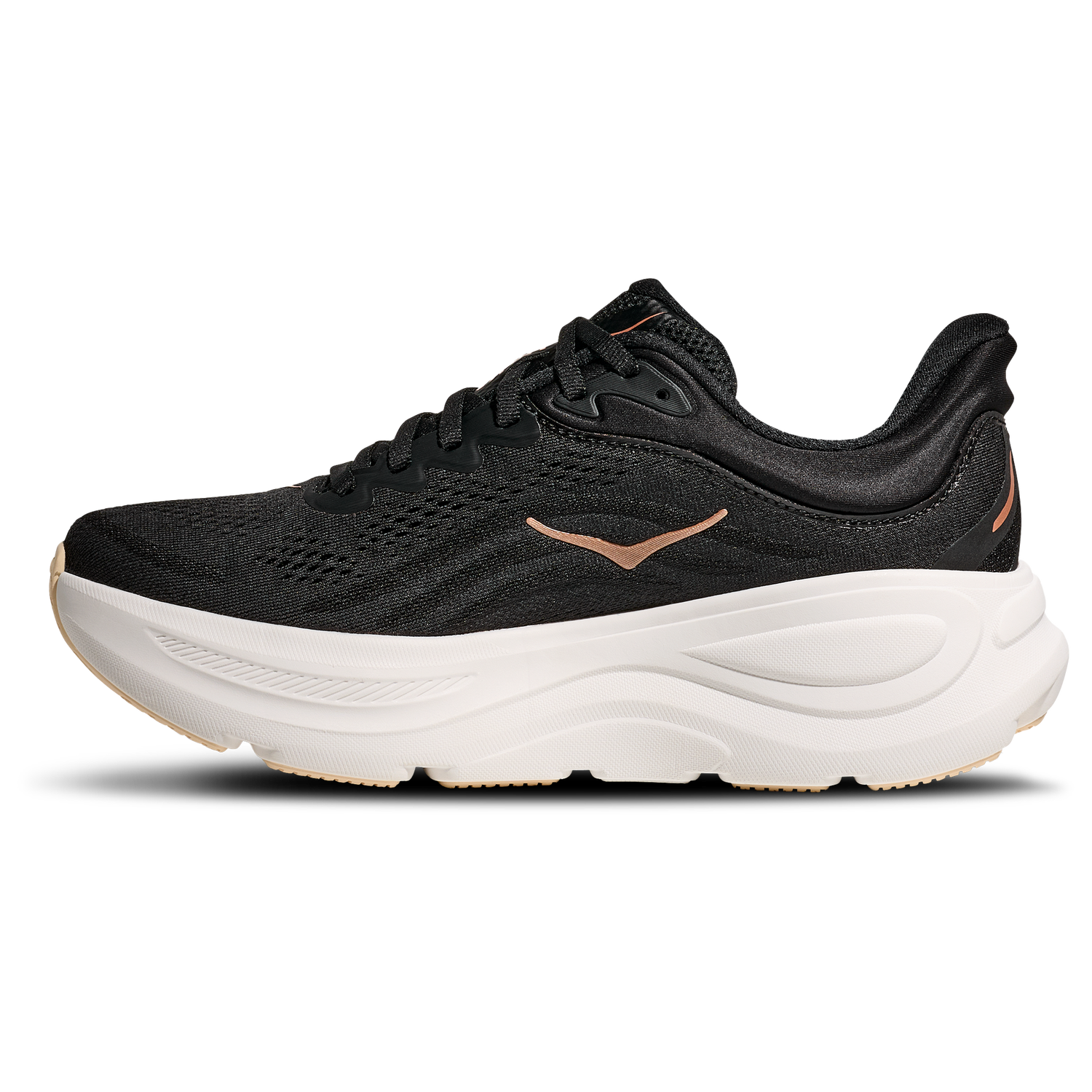 HOKA Bondi 9 - Women's - Rose Gold/White/Black