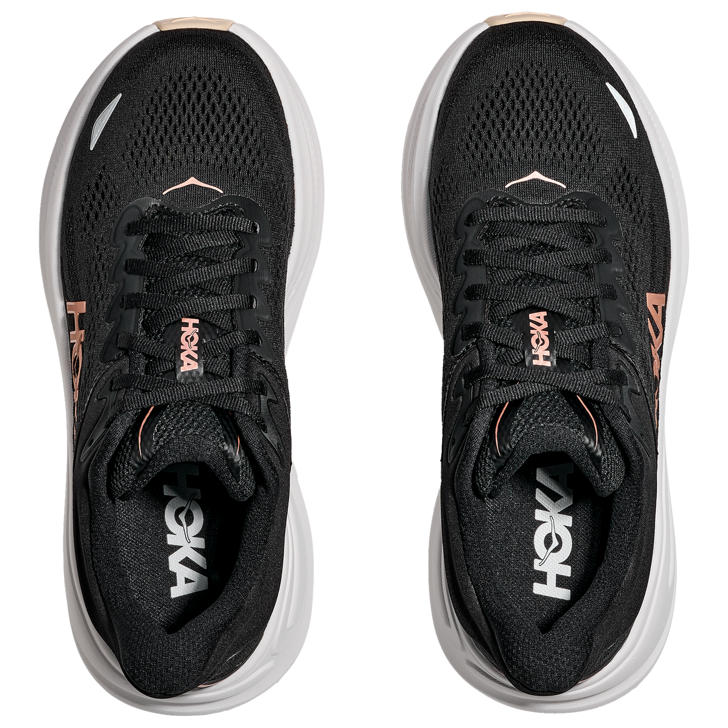 HOKA Bondi 9 - Women's - Rose Gold/White/Black