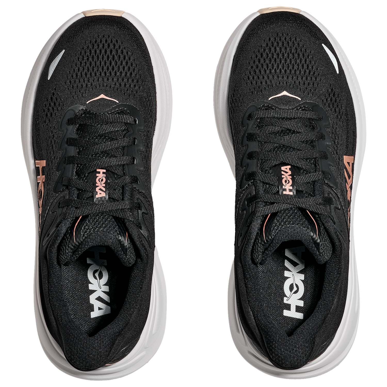 HOKA Bondi 9 - Women's - Rose Gold/White/Black