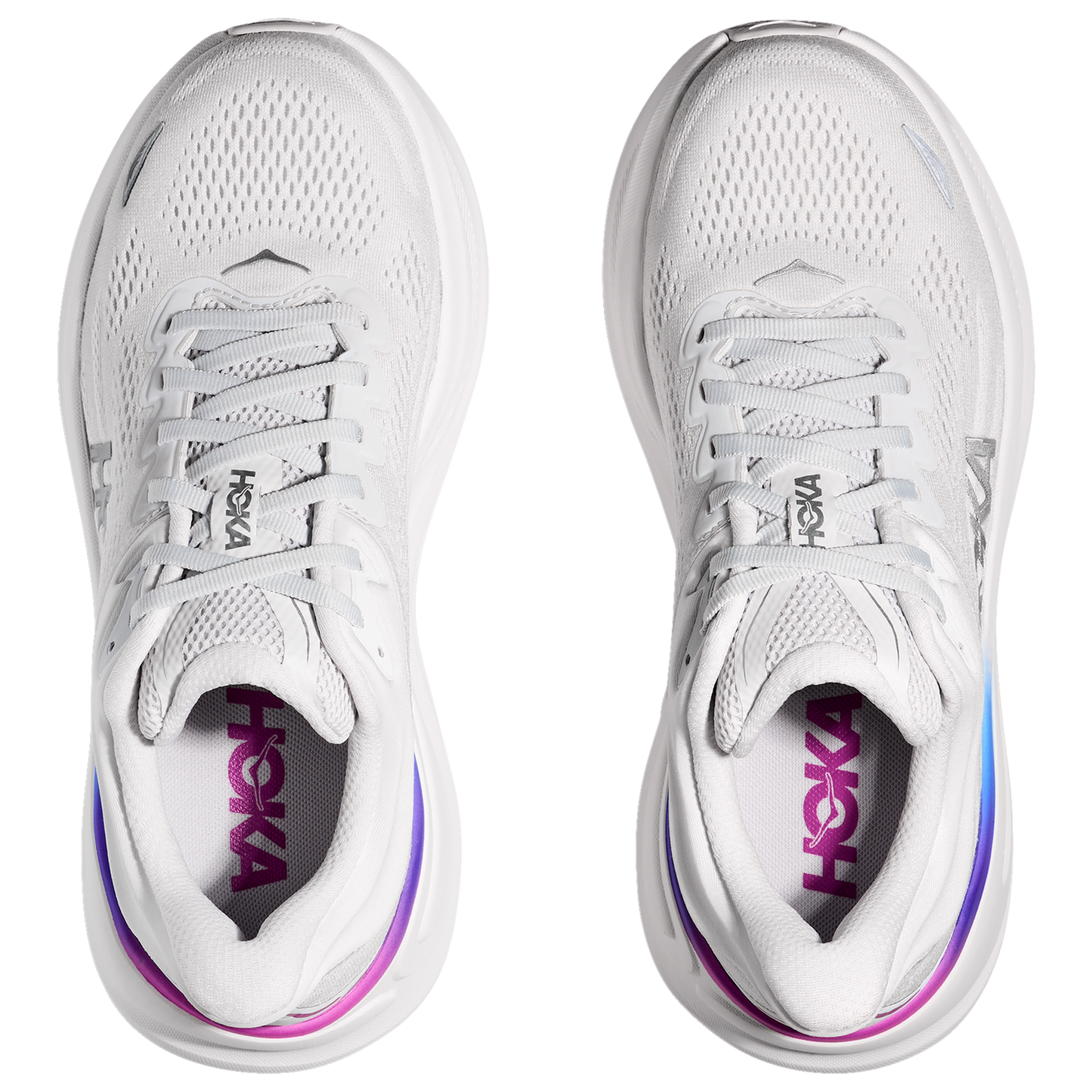 HOKA Bondi 9 - Women's - Cosmic Grey/White
