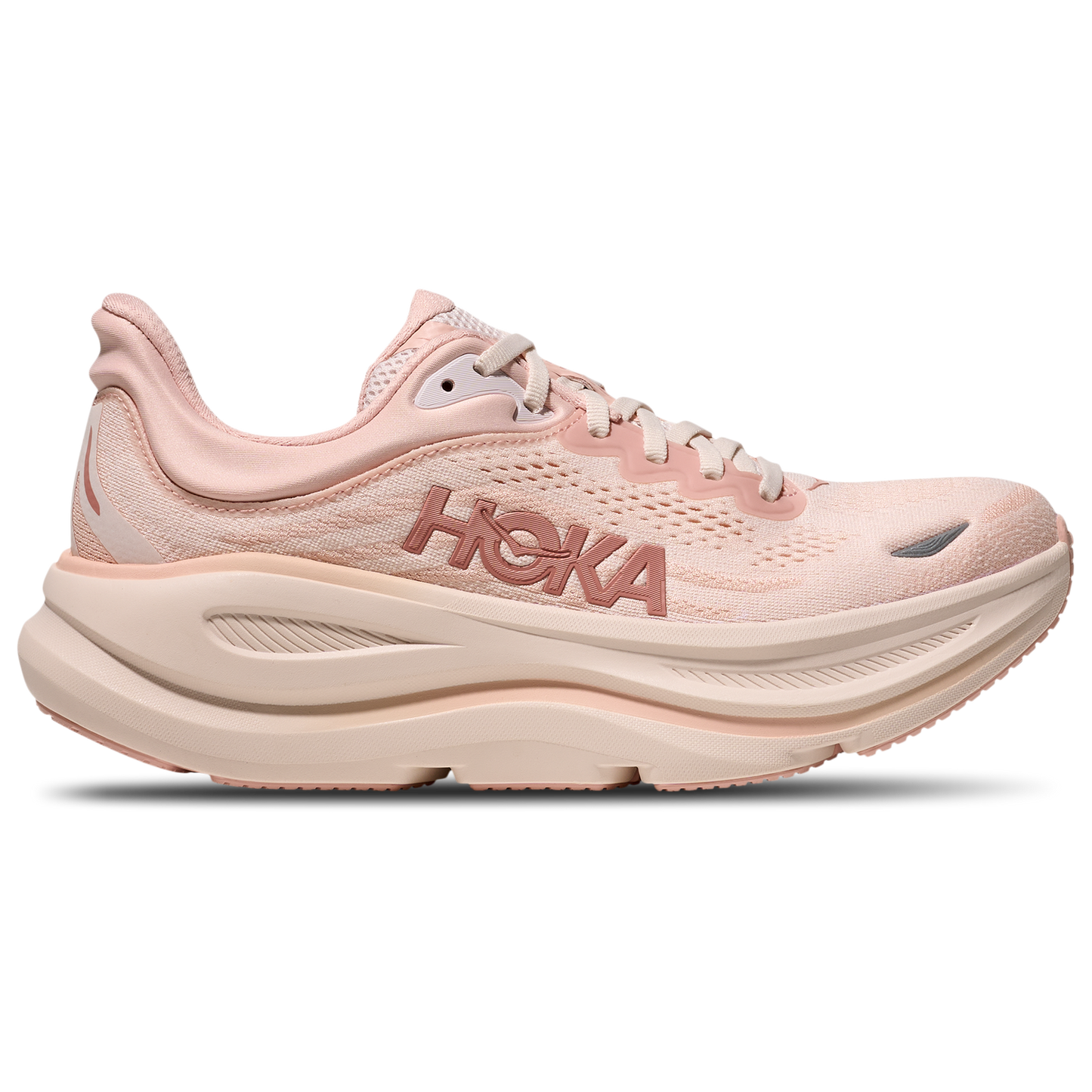 HOKA Bondi 9 - Women's - Rose Cream/Rose Latte