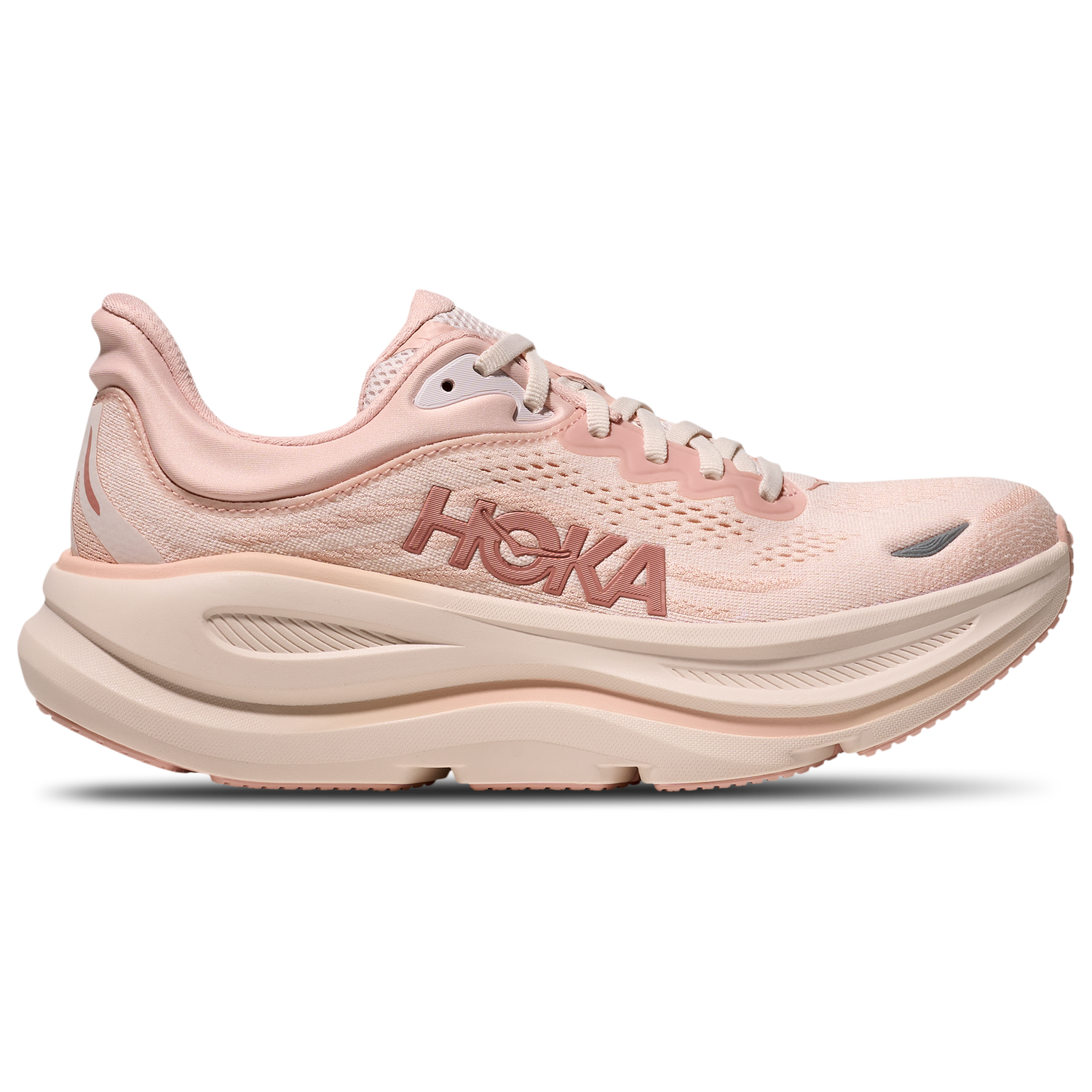 HOKA Bondi 9 - Women's - Rose Cream/Rose Latte
