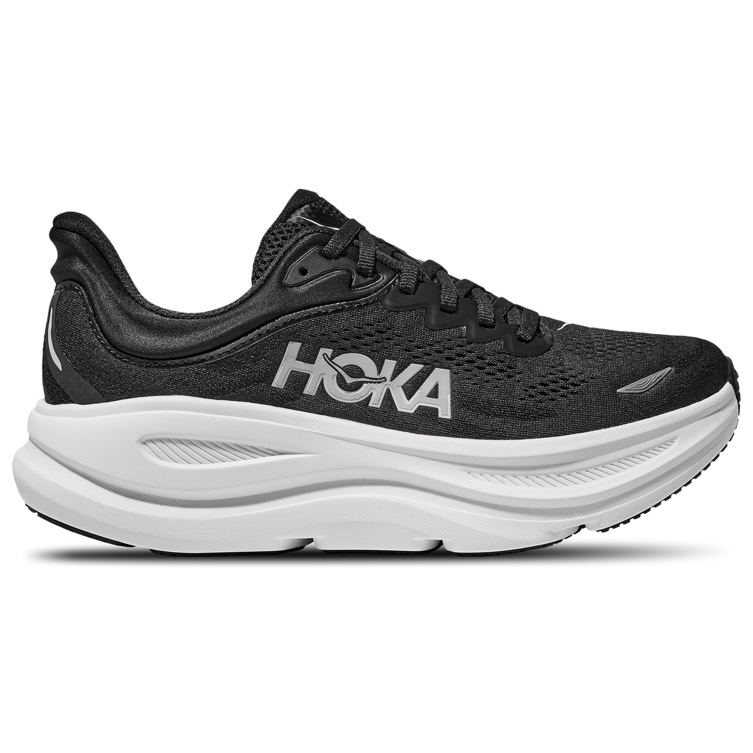 HOKA Bondi 9 - Men's - White/Black