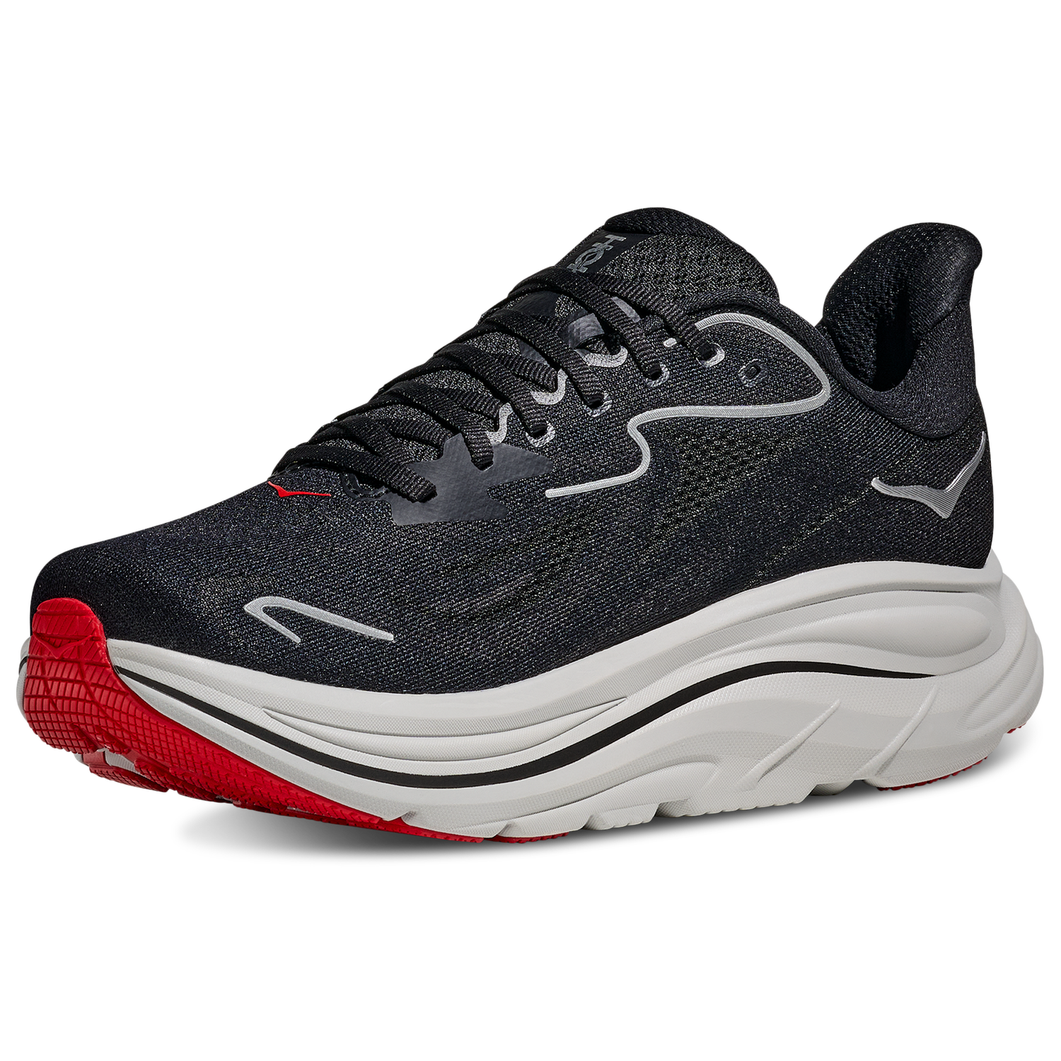 HOKA Clifton 10 - Men's - Black/Silver