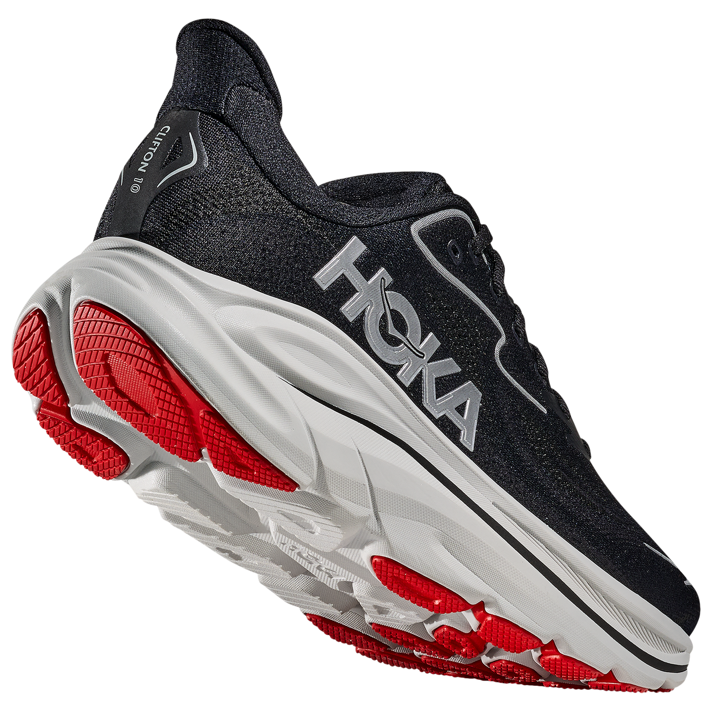 HOKA Clifton 10 - Men's - Black/Silver