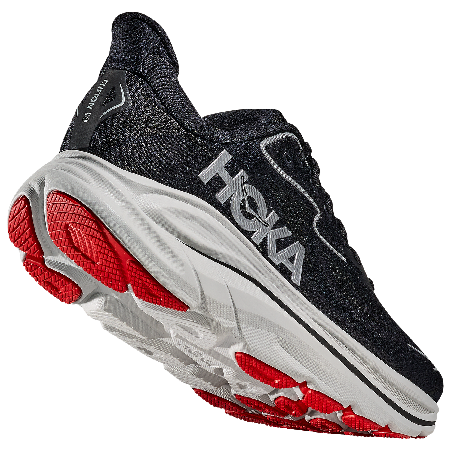 HOKA Clifton 10 - Men's - Black/Silver