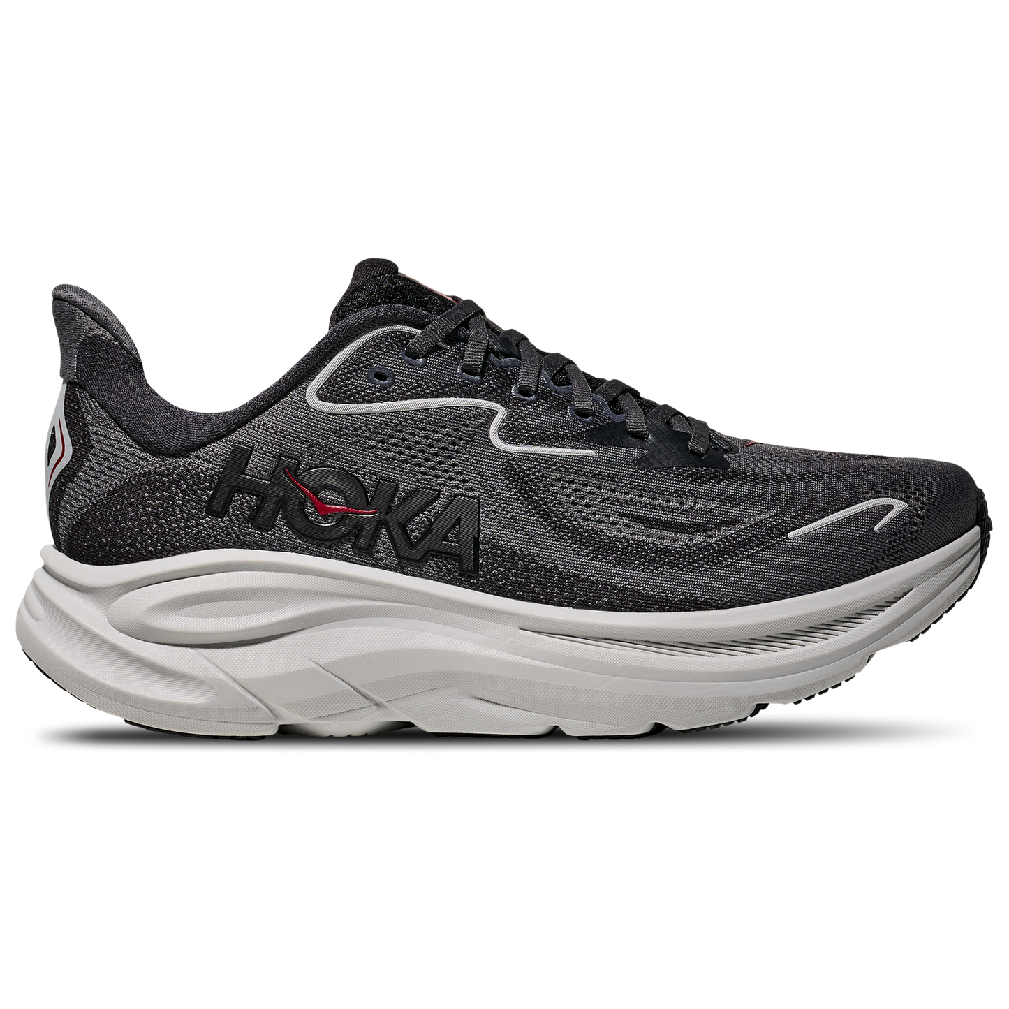 HOKA Clifton 10 - Men's - Carbon Black/Satellite Grey