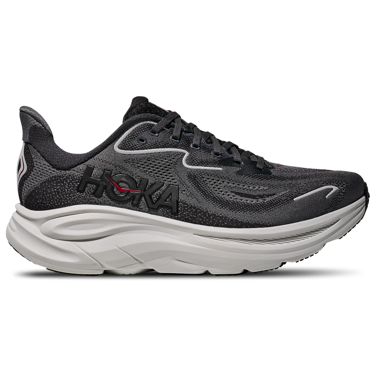 HOKA Clifton 10 - Men's - Carbon Black/Satellite Grey