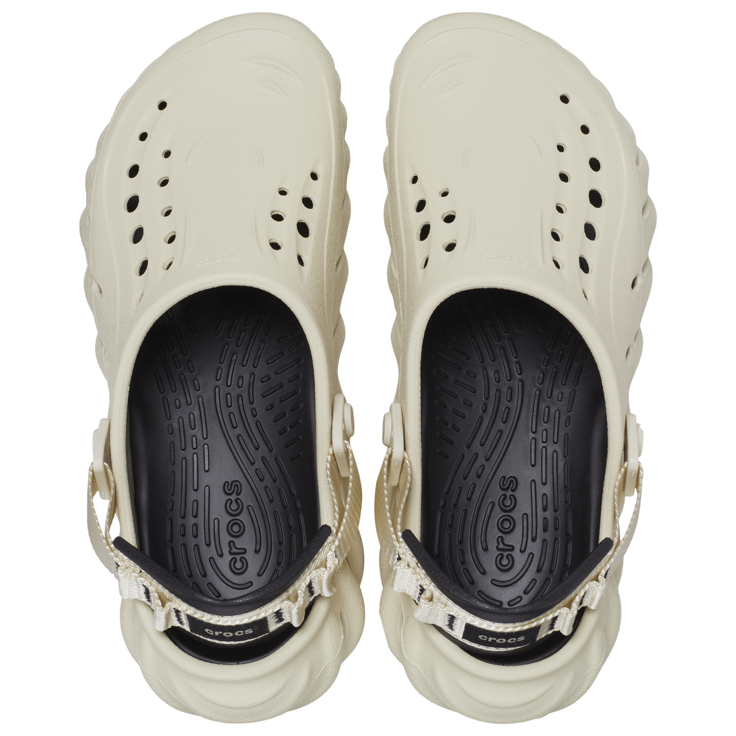 Crocs Echo Clogs - Men's - Black/Beige