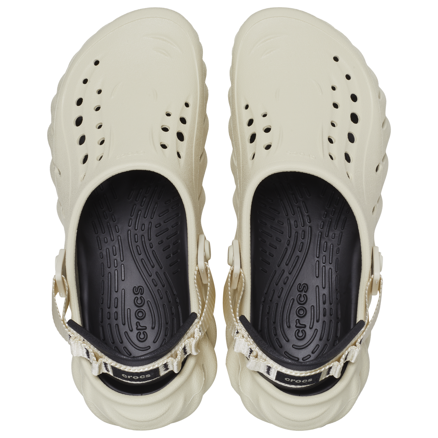 Crocs Echo Clogs - Men's - Black/Beige