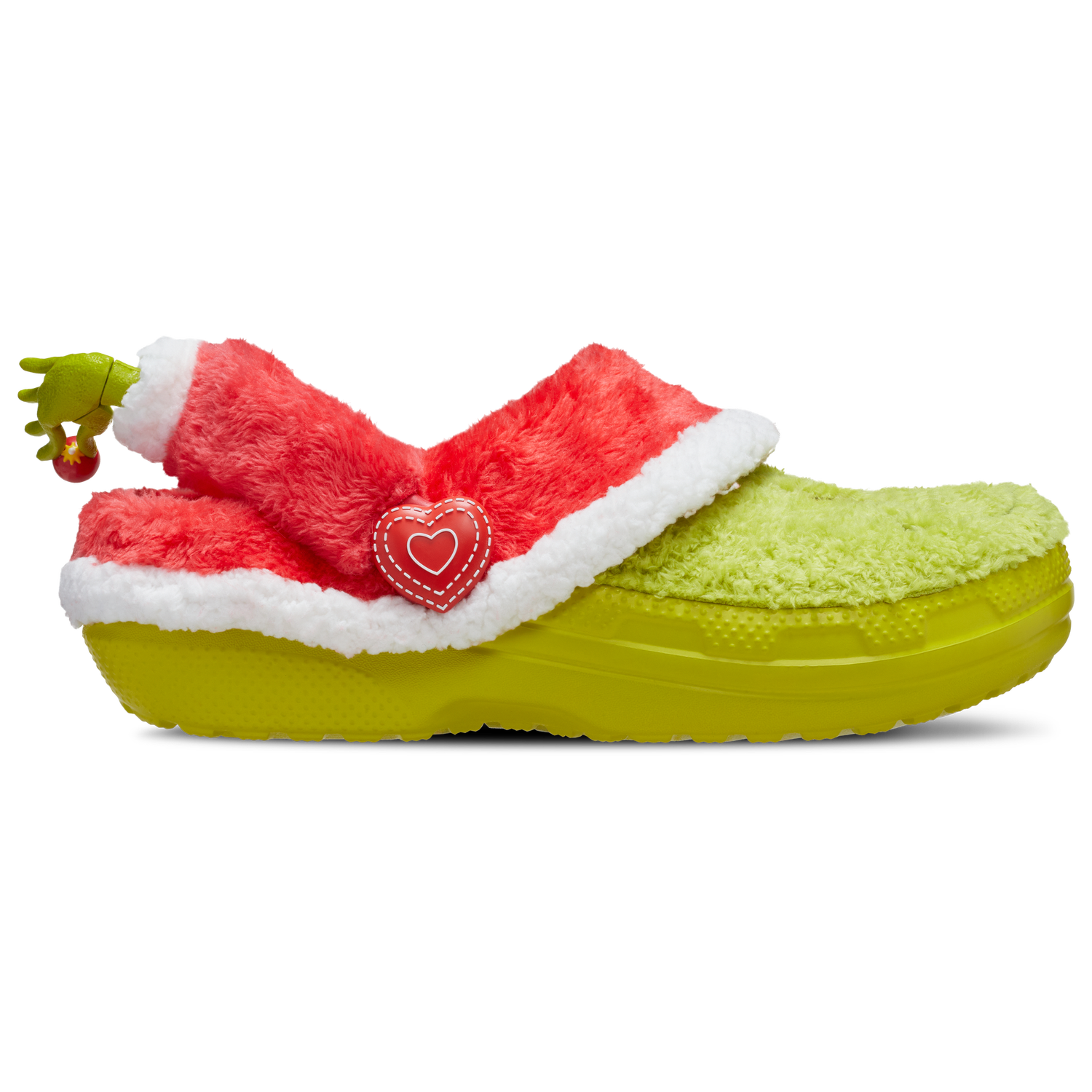 Crocs Grinch Classic Lined Clogs - Men's - Green/White/Red