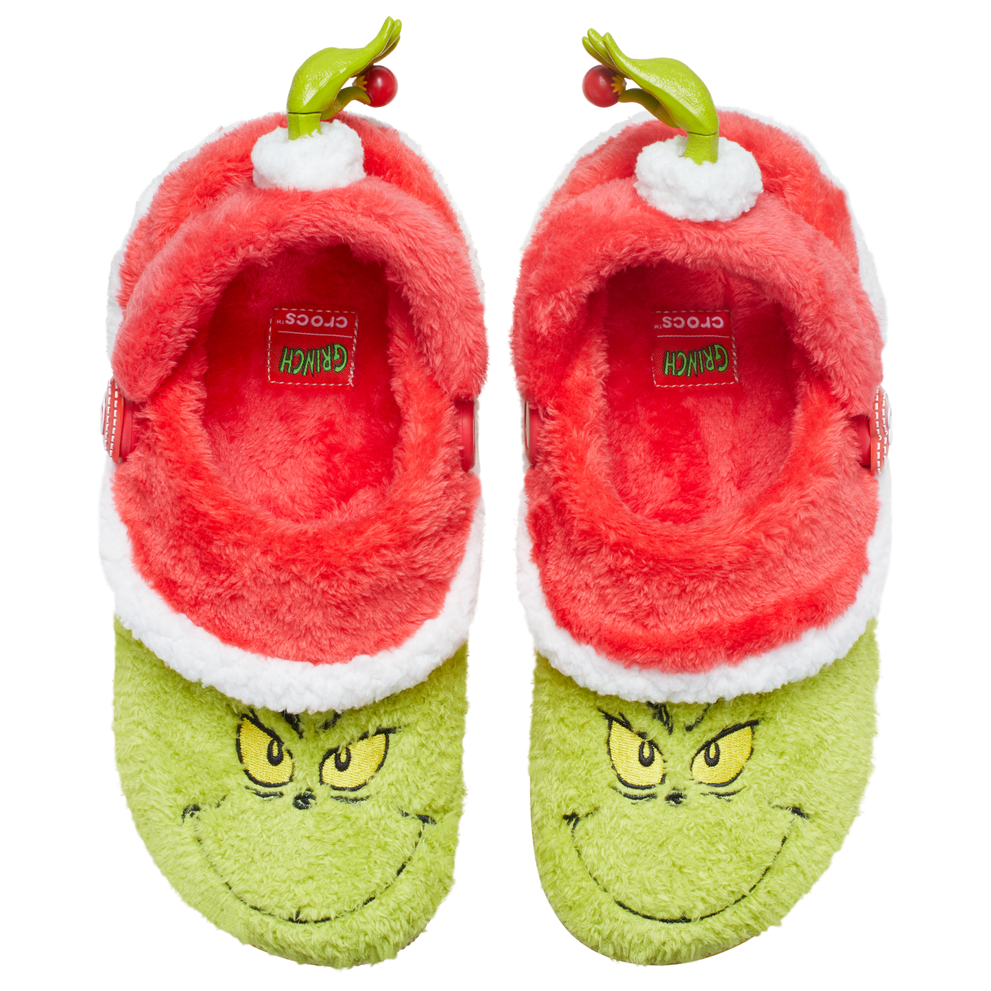 Crocs Grinch Classic Lined Clogs - Men's - Green/White/Red
