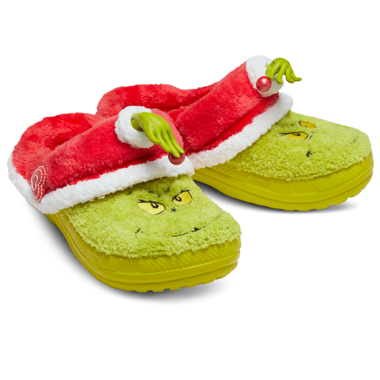 Crocs Grinch Classic Lined Clogs - Men's - Green/White/Red