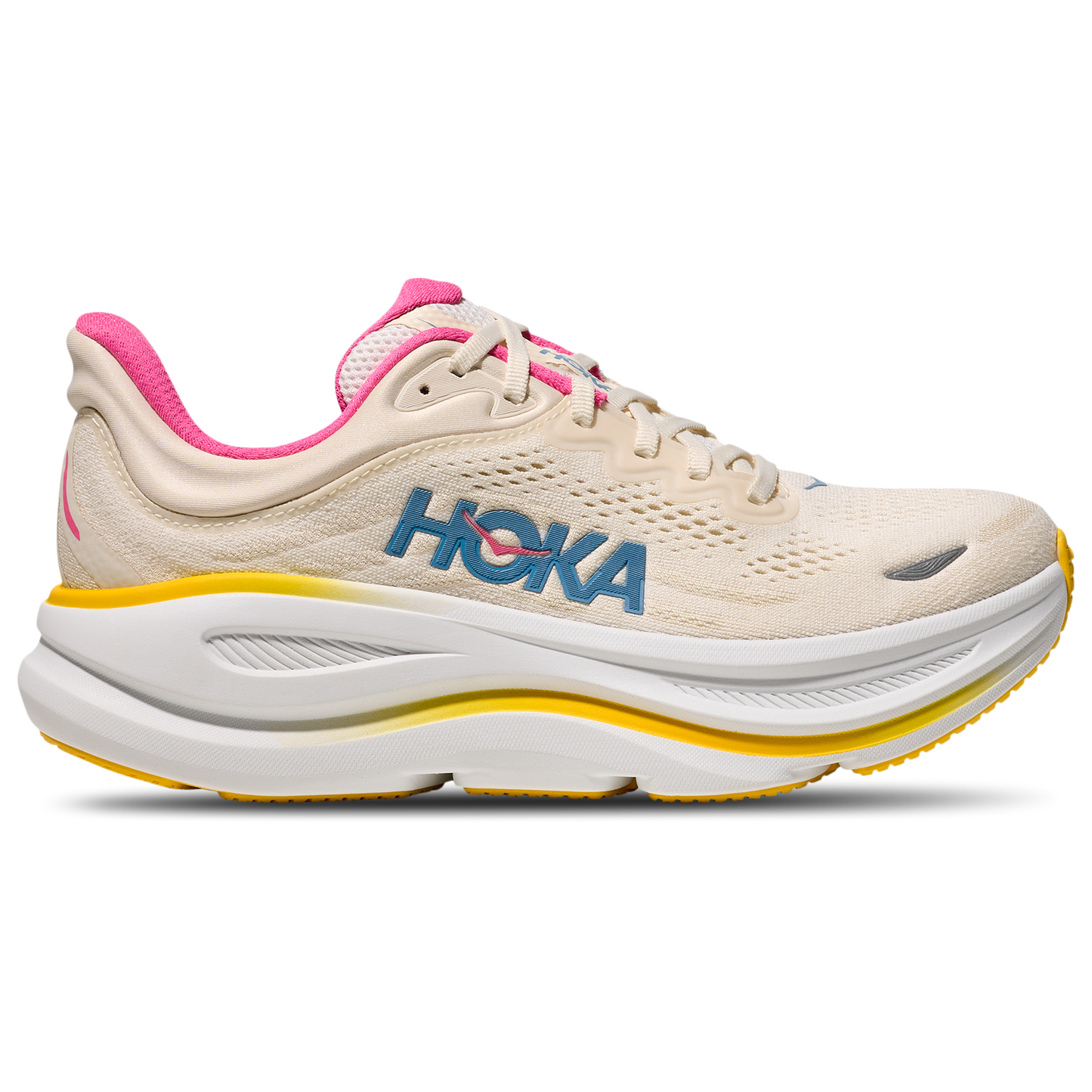 HOKA Bondi 9 - Women's - Birch/Pink/Alabaster