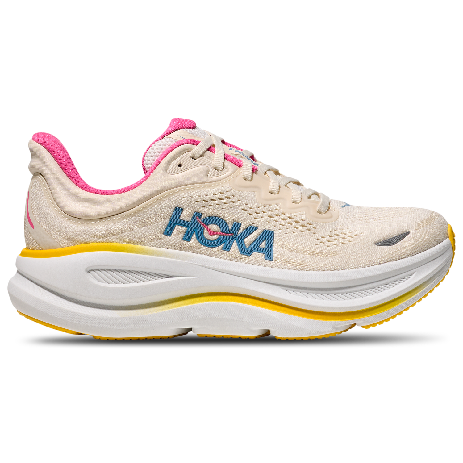 HOKA Bondi 9 - Women's - Birch/Pink/Alabaster