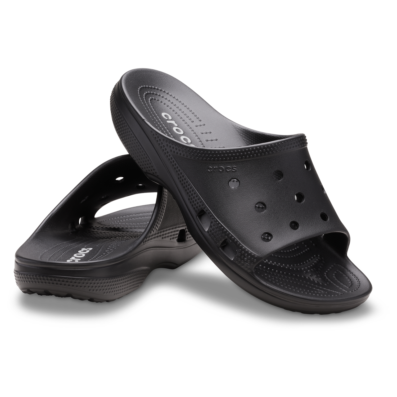 Crocs Saturday Slide - Men's - Black/Black