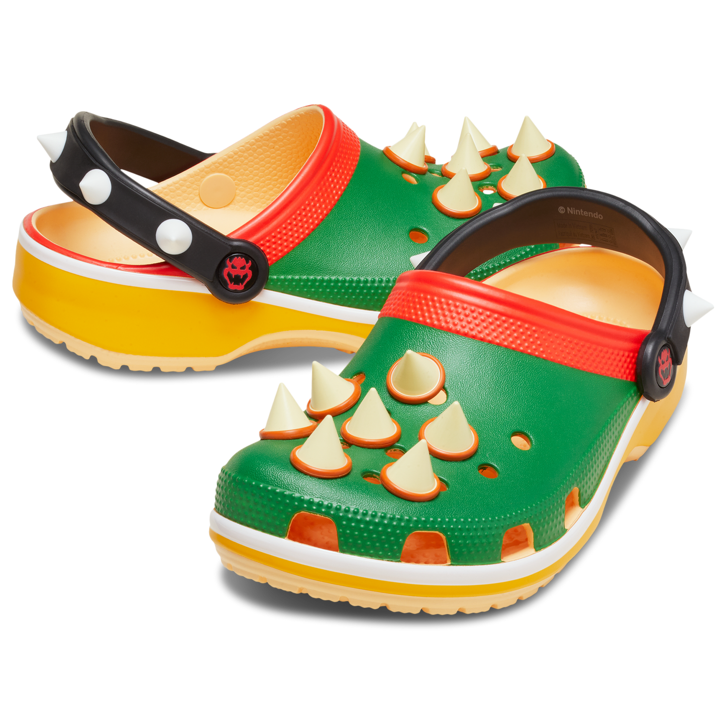 Crocs Bowser Classic Clogs - Men's - Multi/Green