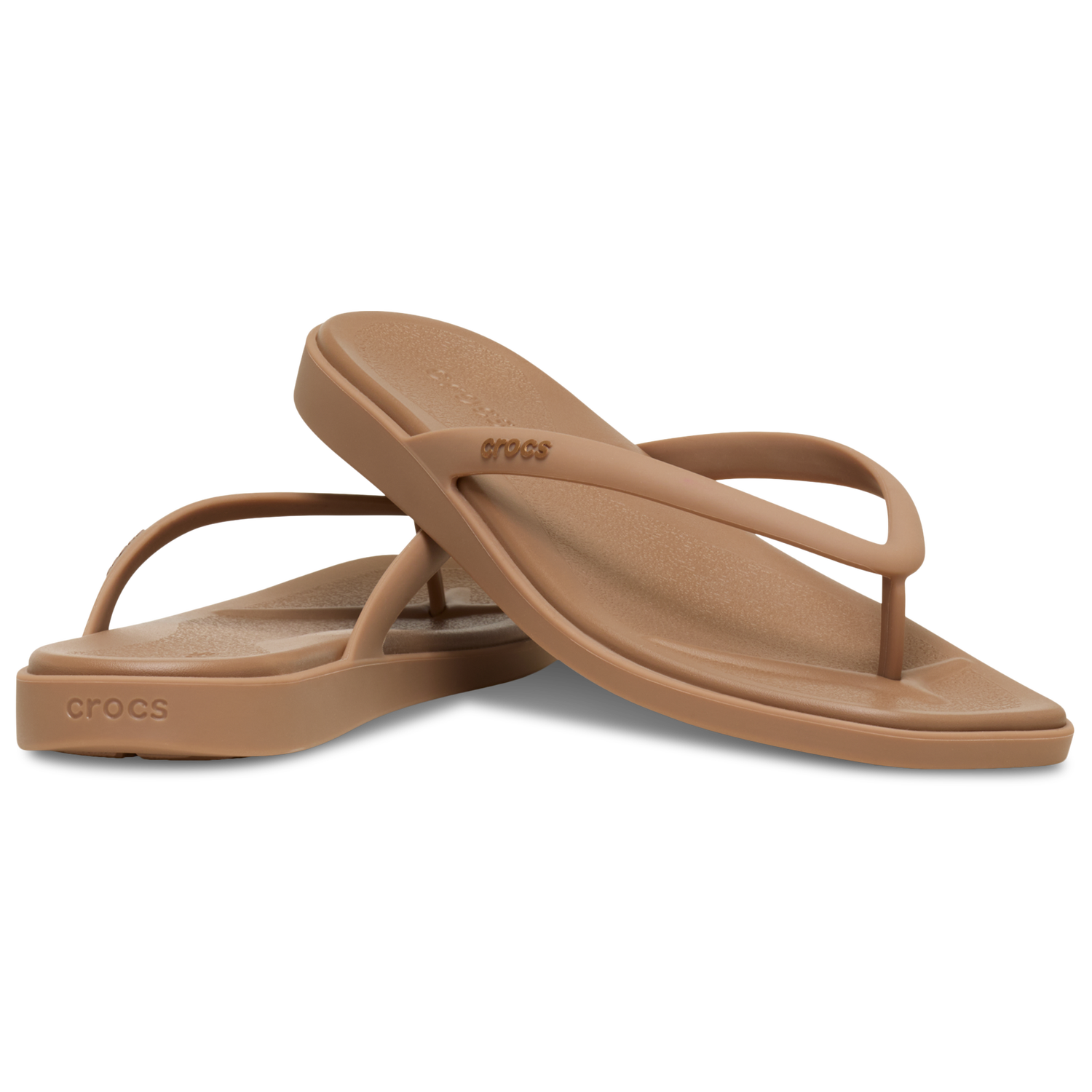 Crocs Miami Flip Sandals - Women's - Milk Chocolate