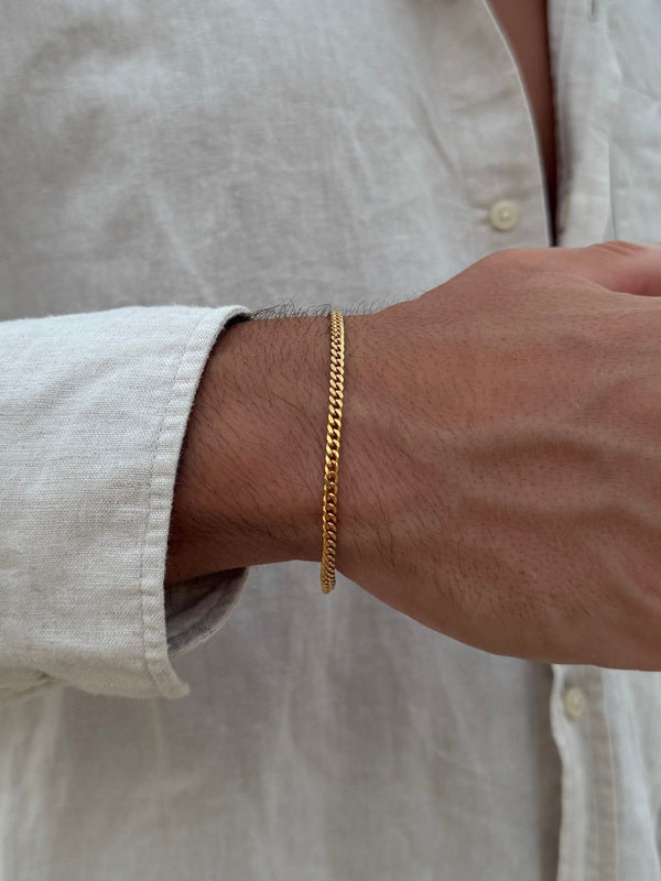 CUBAN BRACELET 3MM | 18K Gold