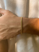 WHEAT BRACELET 3MM | 18K Gold