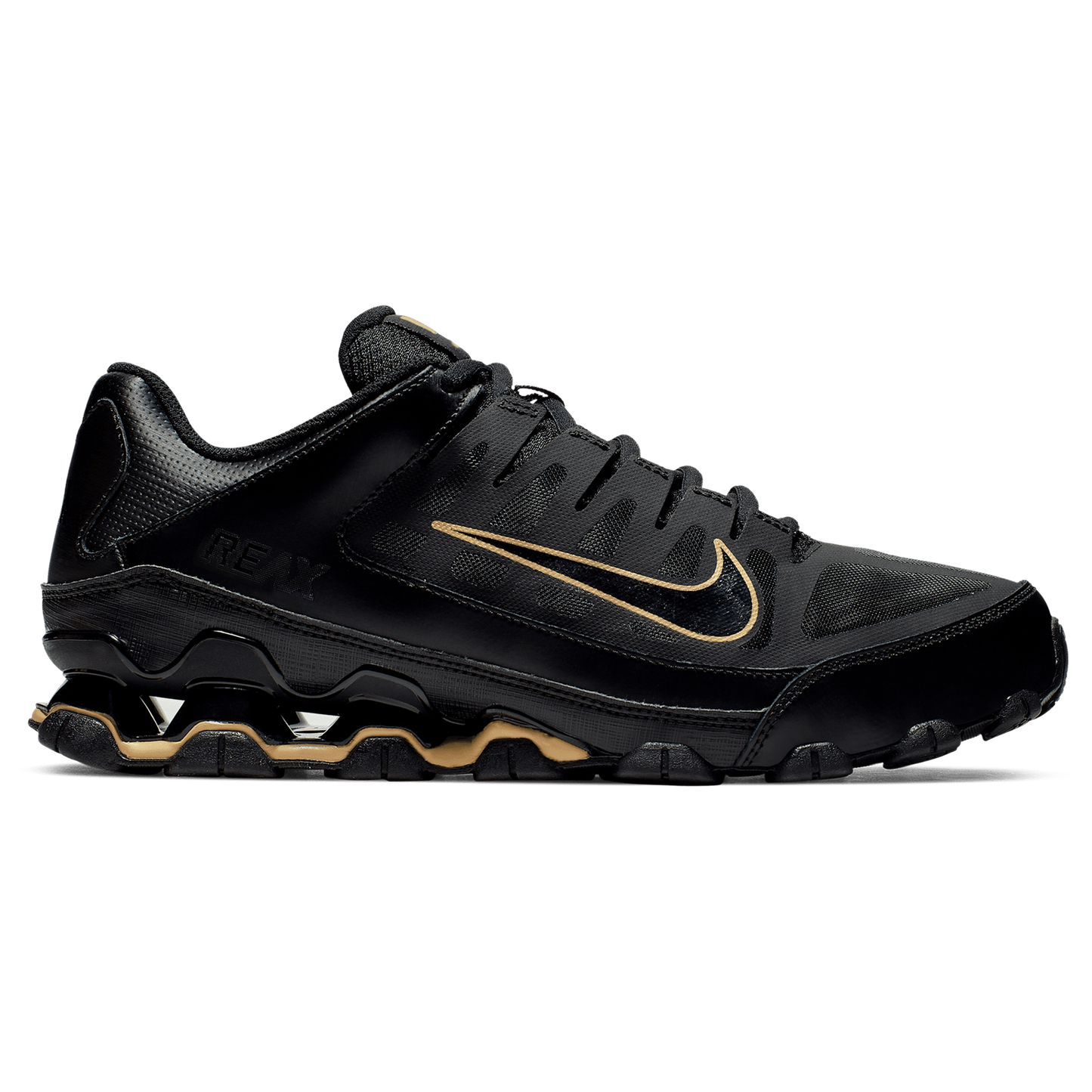 Nike REAX 8 TR Mesh - Men's - Black/Mtlc Gold/Black
