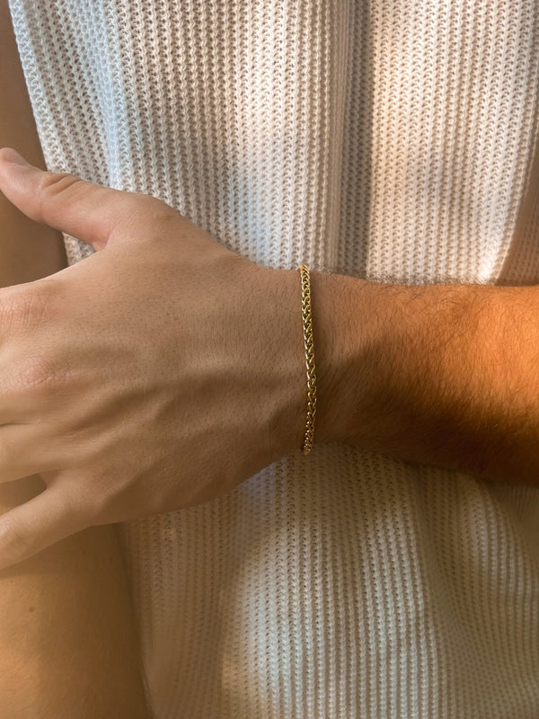WHEAT BRACELET 3MM | 18K Gold