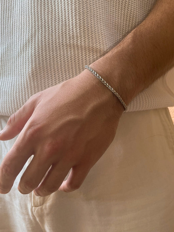 WHEAT BRACELET 3MM | Silver