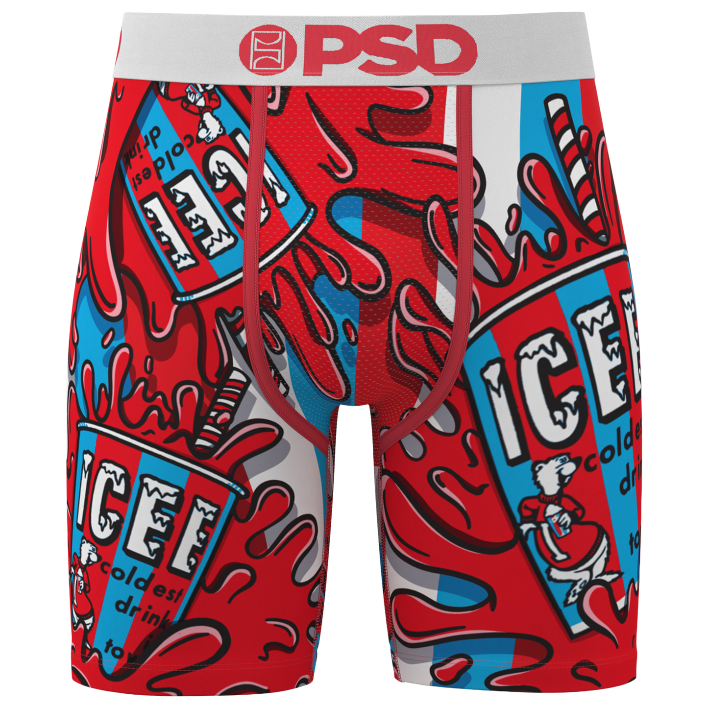 PSD Graphic Briefs - Men's - White/Red