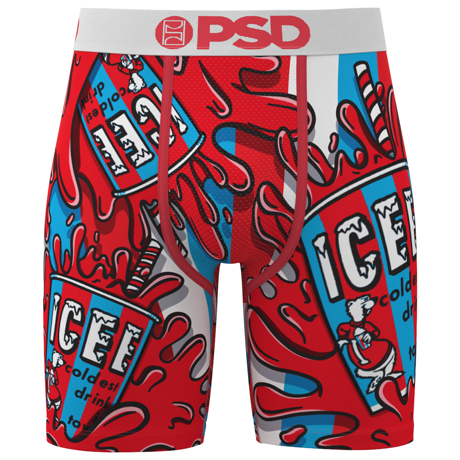 PSD Graphic Briefs - Men's - White/Red