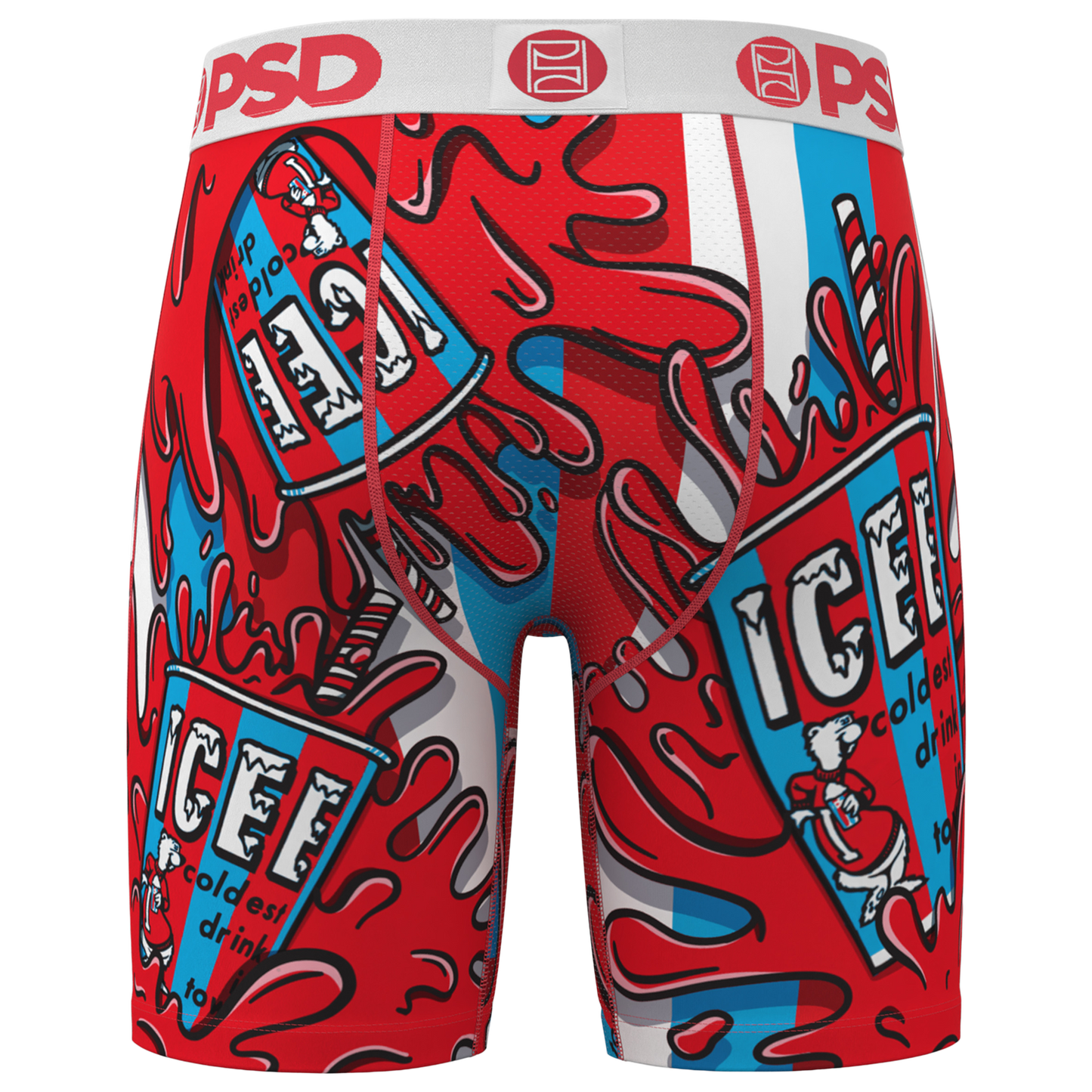 PSD Graphic Briefs - Men's - White/Red