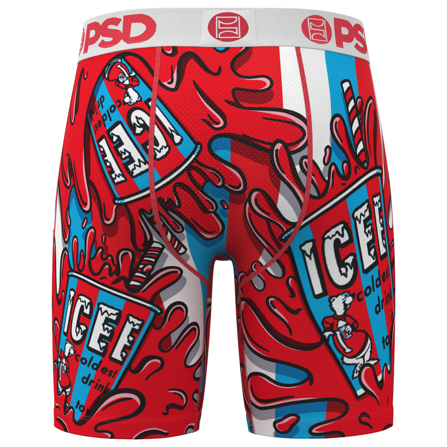 PSD Graphic Briefs - Men's - White/Red